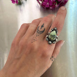 The Dewdrop Ring- Size 6.5- Natural Prince Variscite and Sterling Silver