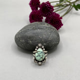 The Dewdrop Ring- Size 8.5- Natural Prince Variscite and Sterling Silver