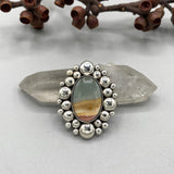 The Desert Supernova Ring- Picture Jasper and Sterling Silver- Finished to Size or as a Pendant