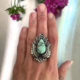 The Garland Ring- Natural Prince Variscite and Sterling Silver- Finished to Size or as a Pendant