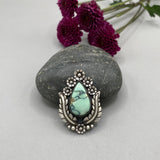 The Garland Ring- Natural Prince Variscite and Sterling Silver- Finished to Size or as a Pendant