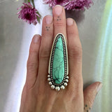 The Variscite Talon Ring- Natural Emerald Rose Variscite and Sterling Silver- Finished to Size or as a Pendant