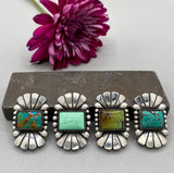 The Phoenix Ring 3- Bamboo Mountain Turquoise and Sterling Silver- Finished to Size or as a Pendant