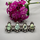 The Dewdrop Ring- Size 9.5- Natural Prince Variscite and Sterling Silver