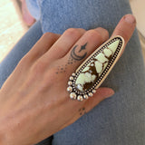 The Chrysoprase Talon Ring- Natural Lemon Chrysoprase and Sterling Silver- Finished to Size or as a Pendant