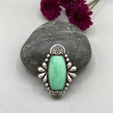 The Lovebird Ring- Chrysoprase and Sterling Silver- Finished to Size or as a Pendant