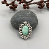 The Royston Supernova Ring- Royston Turquoise and Sterling Silver- Finished to Size or as a Pendant