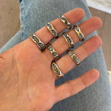 Hand-Stamped Turquoise Rings