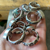 Hand-Stamped Turquoise Rings