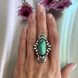 The Peacock Ring- Natural Emerald Rose Variscite and Sterling Silver- Finished to Size or as a Pendant