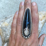 Huge Palm Root Talon Ring or Pendant- 2.75" Sterling Silver and Petrified Palm Root- Finished to Size