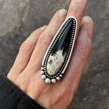 Huge Palm Root Talon Ring or Pendant- 2.75" Sterling Silver and Petrified Palm Root- Finished to Size