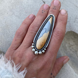 Huge Maligano Jasper Talon Ring or Pendant- Sterling Silver- Finished to Size