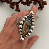 Huge Picasso Marble Bubble Ring or Pendant- Sterling Silver- Finished to Size