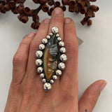 Huge Picasso Marble Bubble Ring or Pendant- Sterling Silver- Finished to Size