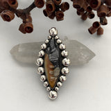 Huge Picasso Marble Bubble Ring or Pendant- Sterling Silver- Finished to Size