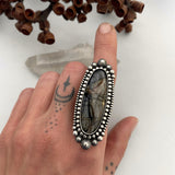 Large Picasso Marble Celestial Ring or Pendant- Sterling Silver- Finished to Size