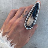 XXL Petrified Palm Root Talon Ring or Pendant- Sterling Silver- Finished to Size