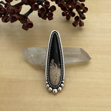 XXL Petrified Palm Root Talon Ring or Pendant- Sterling Silver- Finished to Size