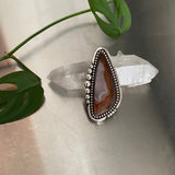Huge Agate Statement Ring or Pendant- Sterling Silver and Agua Nueva Agate- Finished to Size
