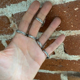 Celestial Poseidon Variscite Ring- Size 9- Hand Stamped Sterling Silver