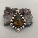 Large Picture Jasper Bubble Ring or Pendant- Sterling Silver and Landscape Jasper- Finished to Size