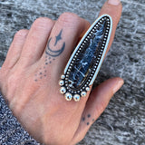 Large Petrified Palm Root Talon Ring or Pendant- Sterling Silver and Petrified Wood- Finished to Size