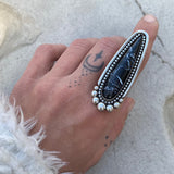 Large Petrified Palm Root Talon Ring or Pendant- Sterling Silver- Finished to Size