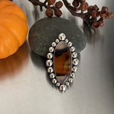 Huge Bubble Montana Agate Ring or Pendant- Sterling Silver- Finished to Size