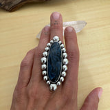 Huge Pietersite Bubble Ring- Sterling Silver and Pietersite- Finished to Size