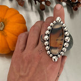 Huge Bubble Montana Agate Ring or Pendant- Sterling Silver- Finished to Size