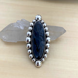 Huge Pietersite Bubble Ring- Sterling Silver and Pietersite- Finished to Size