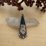 Large Petrified Palm Root Celestial Ring or Pendant- Sterling Silver- Finished to Size