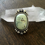 Variscite Celestial Ring or Pendant- Sterling Silver and Prince Variscite- Finished to Size