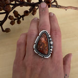 Crazy Lace Agate Celestial Ring or Pendant- Sterling Silver- Finished to Size