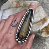 Huge Cripple Creek Jasper Talon Ring or Pendant- Sterling Silver and Cripple Creek Jasper- Finished to Size