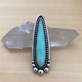 Large Chrysoprase Talon Ring or Pendant- Sterling Silver and Chrysoprase- Finished to Size