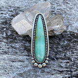 Large Chrysophrase Talon Ring or Pendant- Sterling Silver and green Chrysophrase- Finished to Size