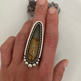 Large Picture Jasper Talon Ring or Pendant- Sterling Silver and Landscape Jasper- Finished to Size