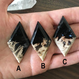 Made-to-Order Petrified Palm Root Diamond-Shaped Statement Ring