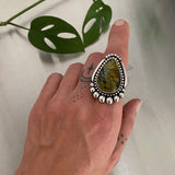 Large Turquoise Statement Ring or Pendant- Sterling Silver and Bao Canyon Turquoise- Finished to Size