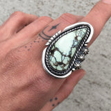 Variscite Celestial Ring or Pendant- Sterling Silver and Posiedon Variscite- Finished to Size