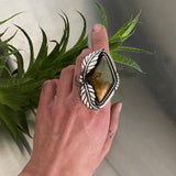 High Plains Ring- Huge Sterling Silver and Owyhee Jasper Statement Ring or Pendant- Finished to Size