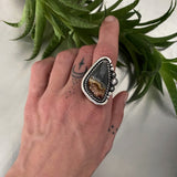 The High Tide Ring- Sterling Silver and Polychrome Jasper Statement Ring or Pendant- Finished to Size