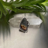 The High Tide Ring- Sterling Silver and Polychrome Jasper Statement Ring or Pendant- Finished to Size