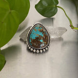 Huge Statement  Ring or Pendant- Sterling Silver and Royston Turquoise- Finished to Size