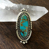 High-Grade Turquoise Ring or Pendant- Kingman Turquoise and Sterling Silver- Finished to Size