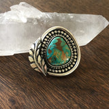 High-Grade Turquoise Ring or Pendant- Royston Turquoise and Sterling Silver- Finished to Size