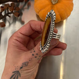 Huge Montana Agate Celestial Ring- Size 7.75 (Can be sized up 1 size)- Sterling Silver