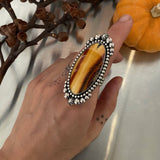 Huge Montana Agate Celestial Ring- Size 7.75 (Can be sized up 1 size)- Sterling Silver